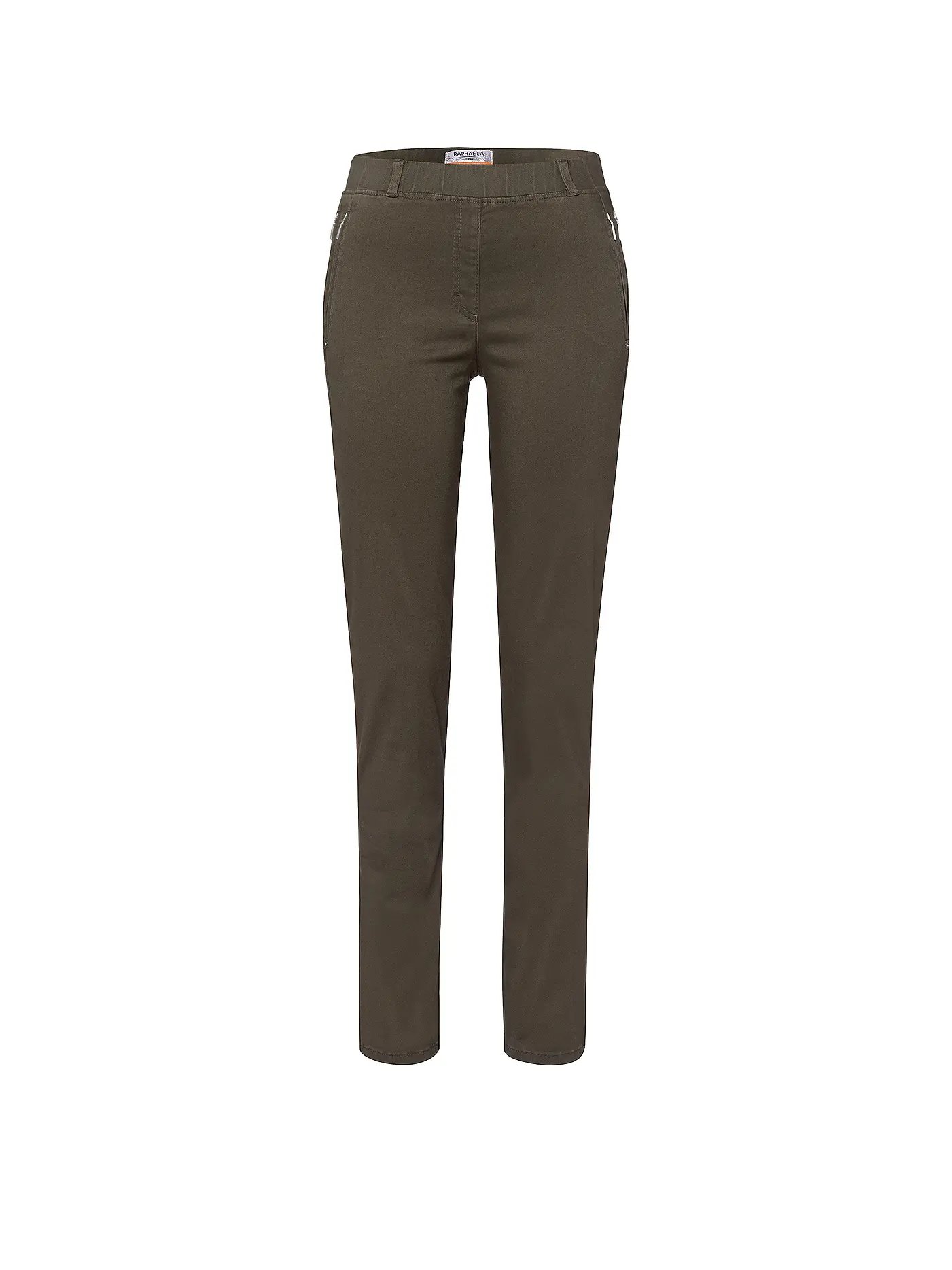 RAPHAELA BY BRAX | Hose Slim Fit LAVINA ZIP | olive